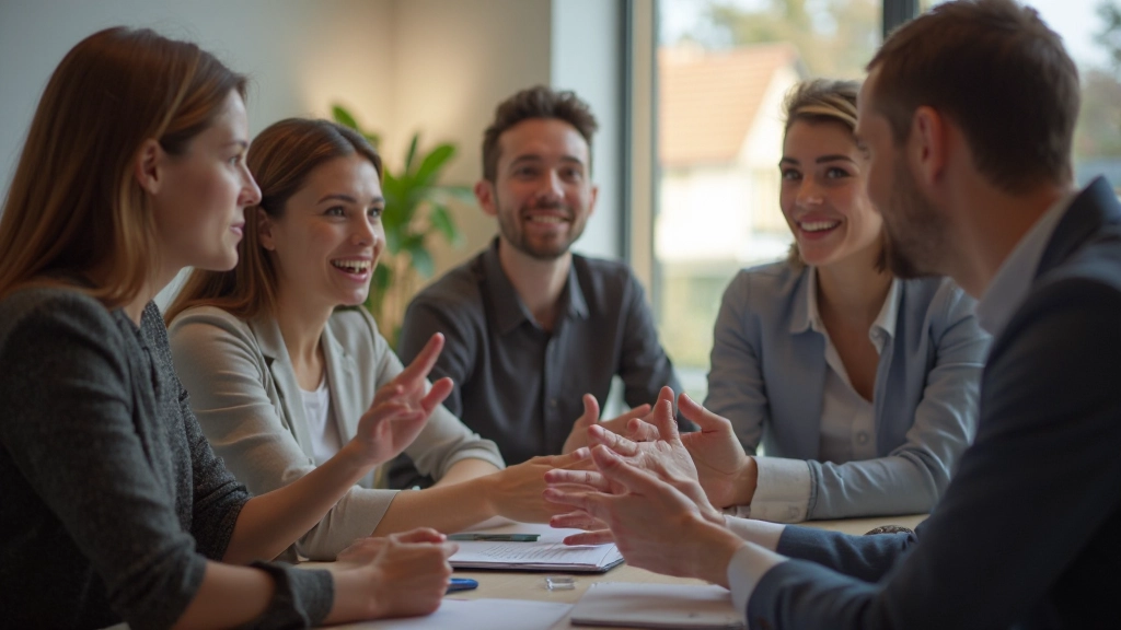 Professioneel team geeft feedback in supportieve omgeving